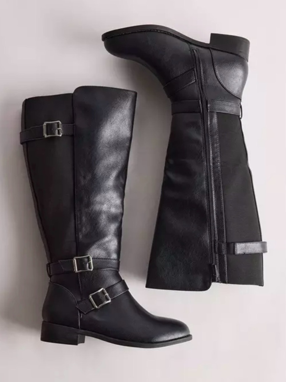 Torrid Knee High Buckle Boots